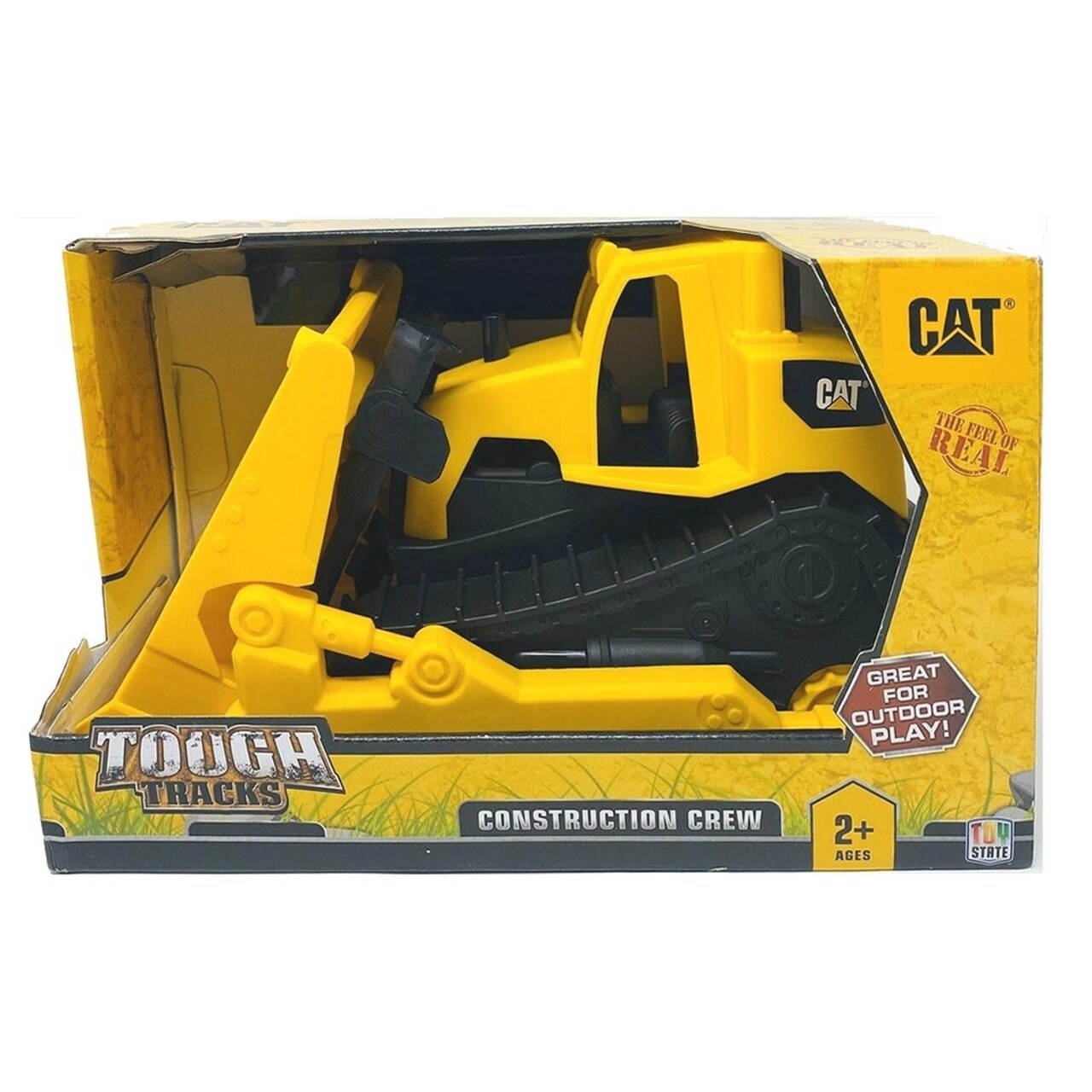 Toy State CAT Construction Crew Bulldozer Caterpillar Tough Tracks Indoor Outdoor Toy Play State